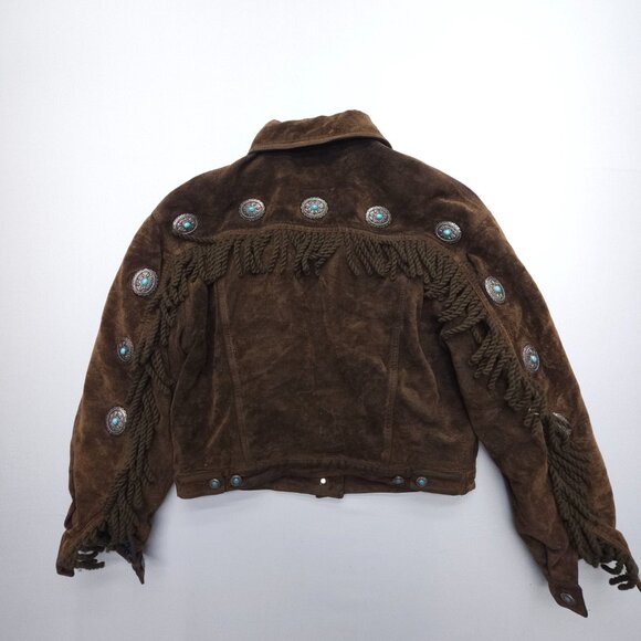 Moschino Vintage Southwestern Fringe Velvet Jacket - Picture 3 of 13